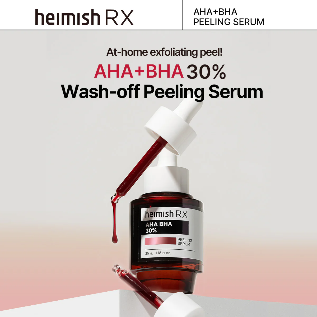 Heimish RX AHA BHA Peeling Serum 35ml thumbnail 2