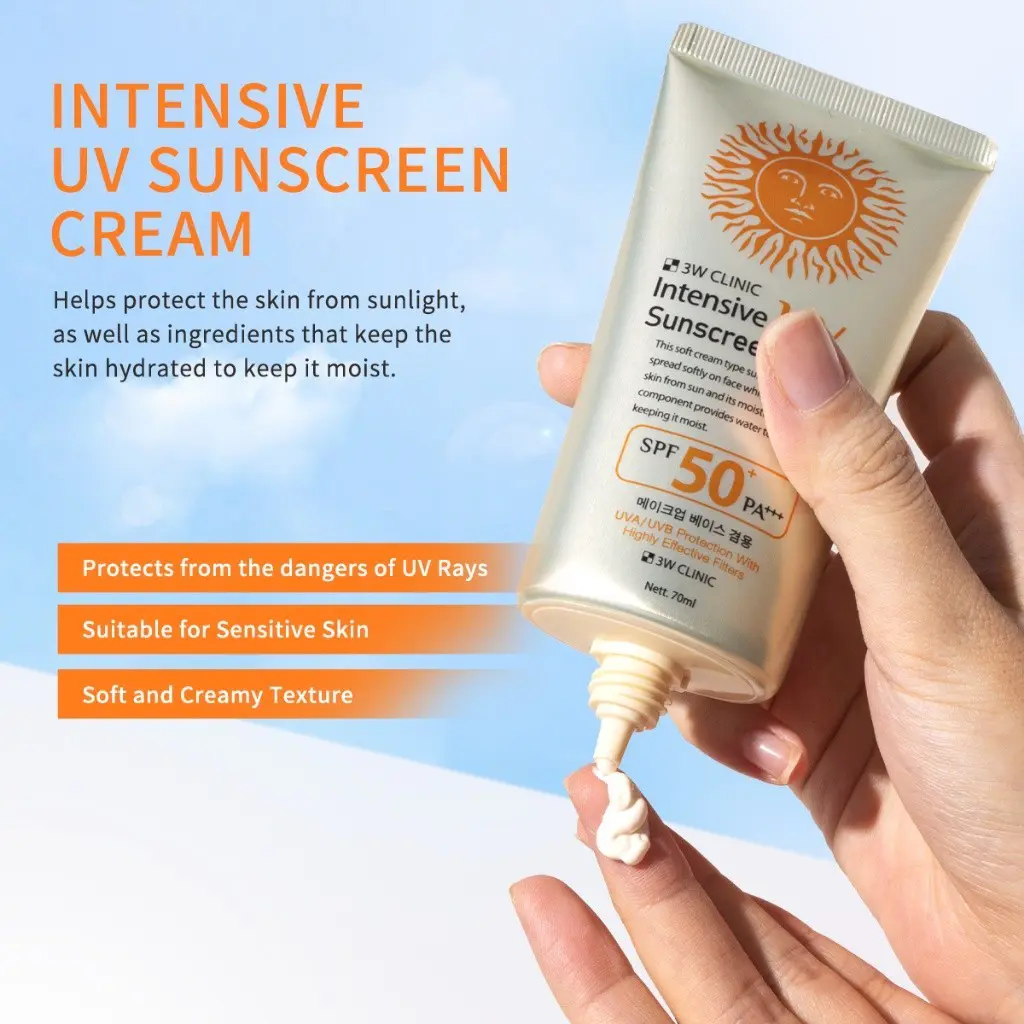 3W Clinic Intensive UV Sunblock Cream SPF50+ PA+++ – 70ml thumbnail 2